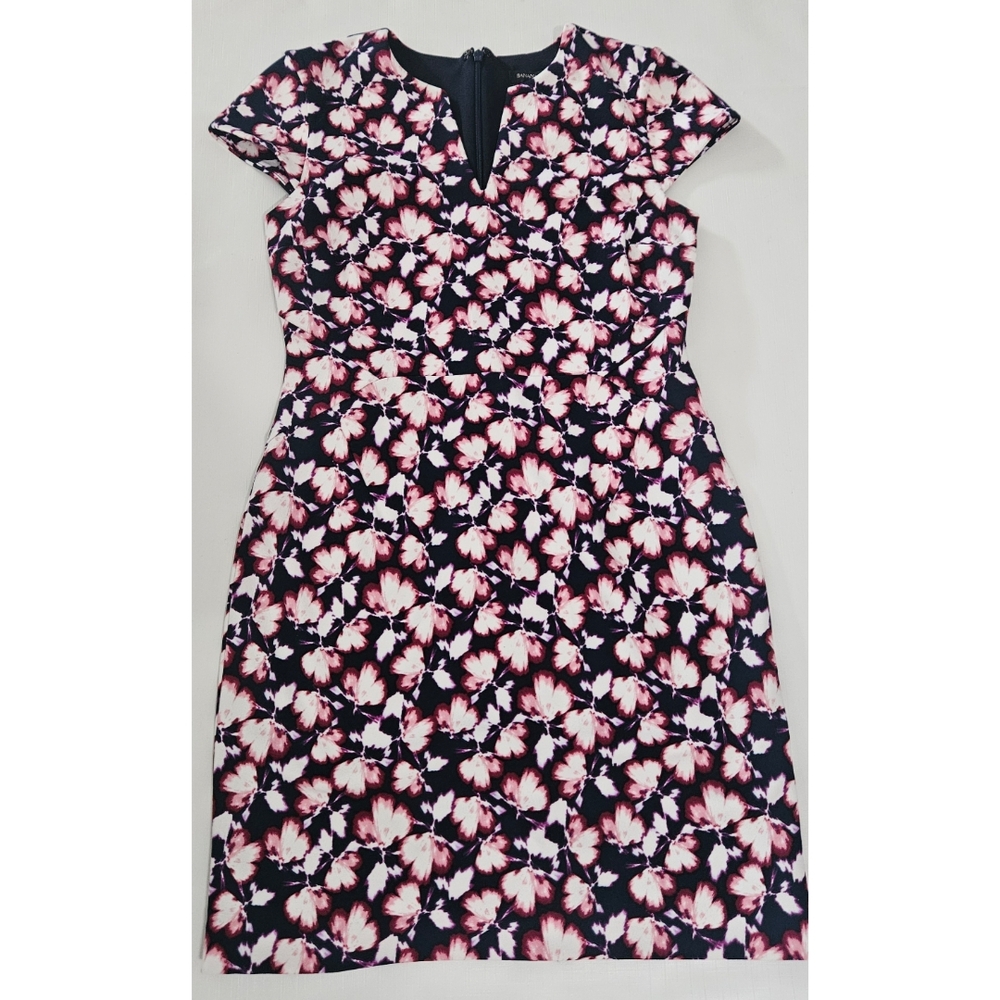 Banana Republic Navy and Pink Floral Mini Dress, 0, NWT ✔️ - Picture 8 of 8
